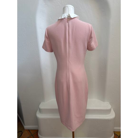 Karl Lagerfeld Paris Blush Pink Lace trim Collar Dress – Size 4 - Picture 3 of 8
